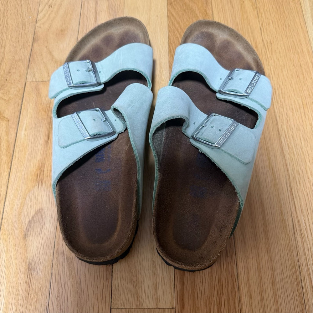 Women's Birkenstock Light Green Arizona Sandals 40/260 SKU680 - Picture 2 of 7